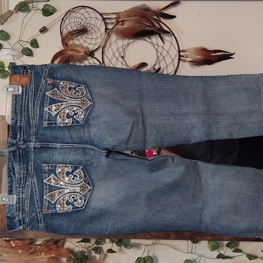 4 for $15. Vanity premium collection cropped jeans 33 waist